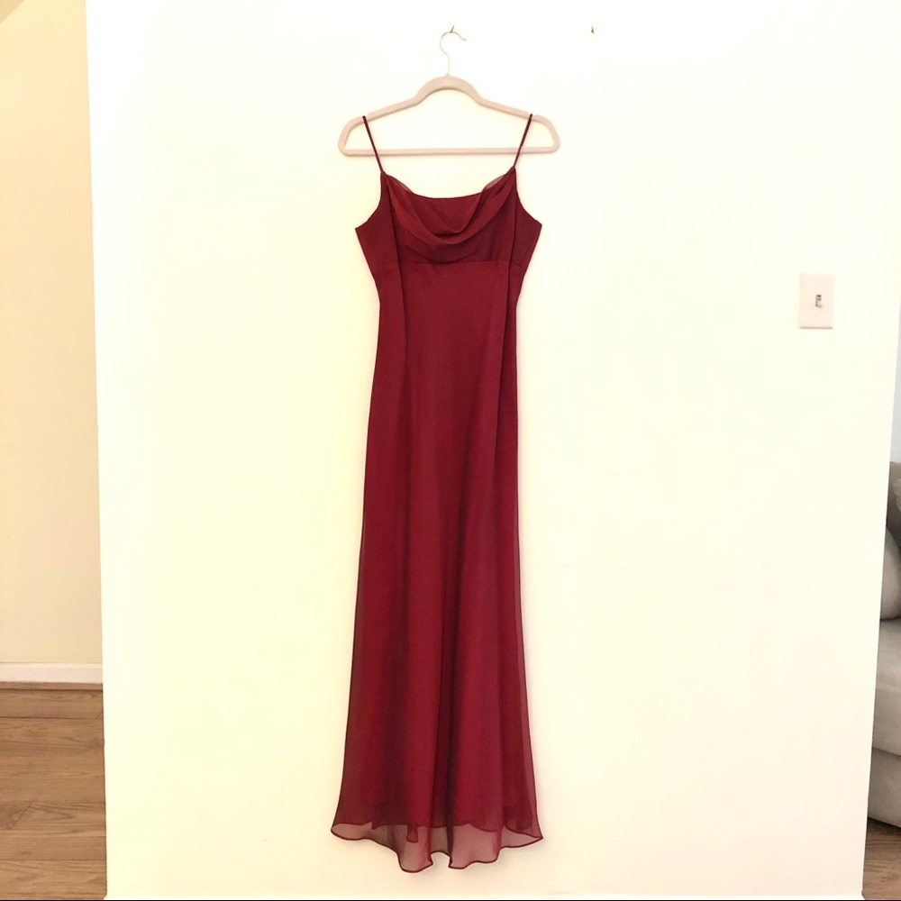 Morgan & Co. Red Sexy Skinny Strap Formal Dress